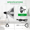 Clip-On Clamp Lamp Set - Versatile Light with Adjustable Reflectors