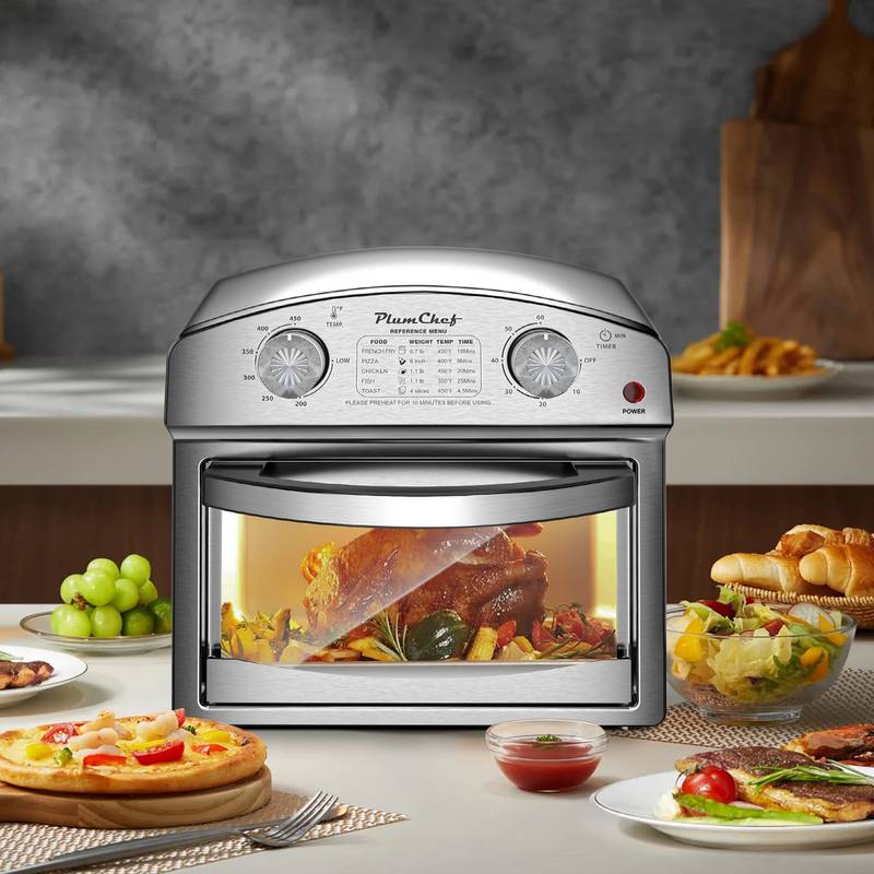 Versatile Silver Convection Oven – Bake, Roast, Toast & More!