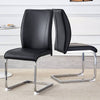 Chic Black Arch Dining Chairs - Set of Two