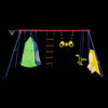 Rainbow Fun Swing Set: Safe Outdoor Adventures for Kids!