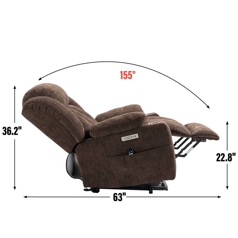 Cozy Lift Recliner with Vibration Massage and Heating