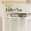 Stylish Wooden Dog Crate with Storage for Large Dogs