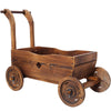 Rolling Wooden Garden Cart