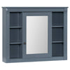 Sleek Wall-Mount Bathroom Cabinet with Mirror & Shelves