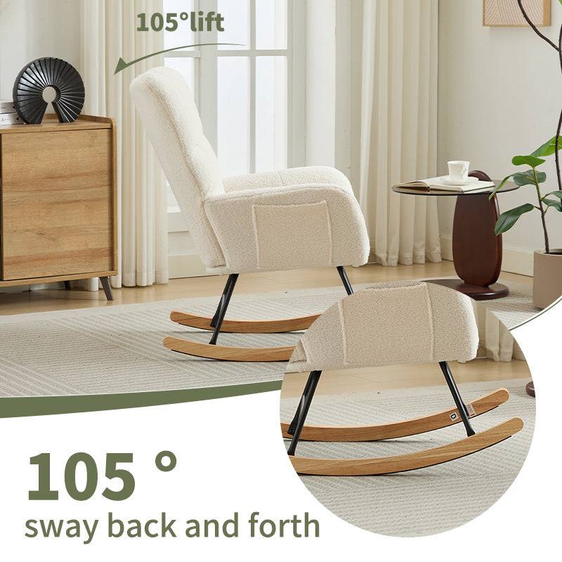 Cozy Glide Rocking Chair for Nurseries and Homes