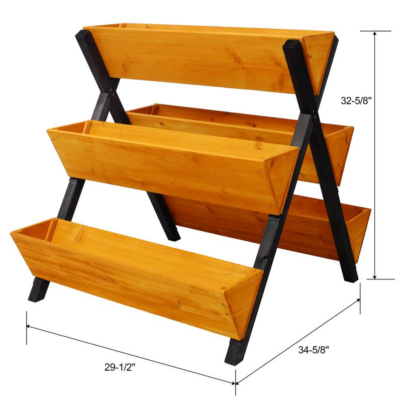 Elevate Your Garden: Wooden Vertical Planter for Flowers & Herbs