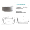 Chic Compact Resin Bathtub