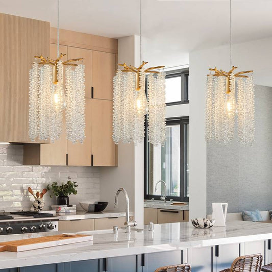 Chic Crystal Cascade Pendant Trio