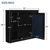 Sleek Bathroom Mirror Cabinet with Shelves