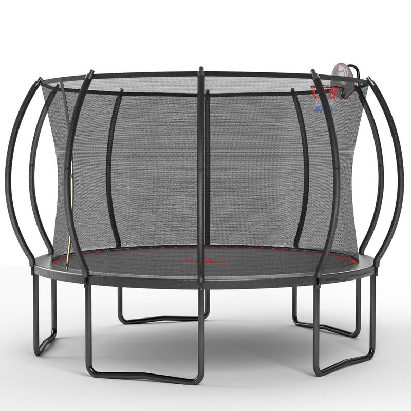 Pumpkin Bounce Trampoline - Black & Red