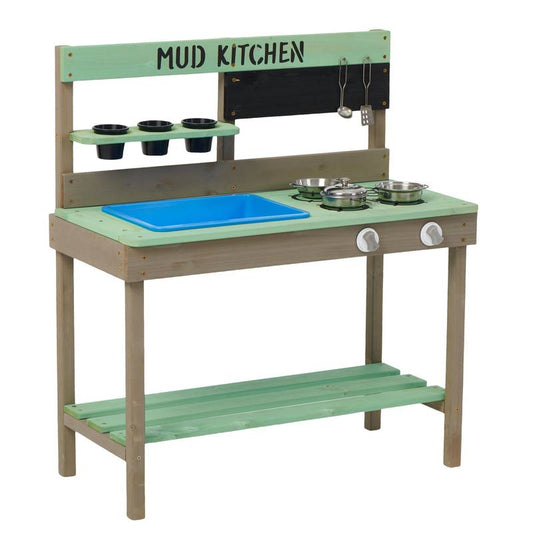 Outdoor Play Kitchen: Fun Wooden Mud & Water Set for Kids