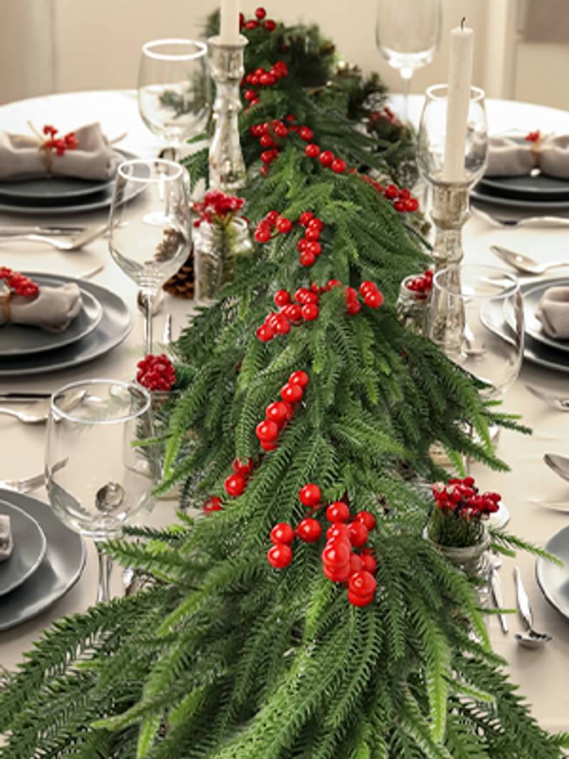 Glowing Faux Spruce Garland