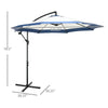 Navy Blue Offset Patio Umbrella