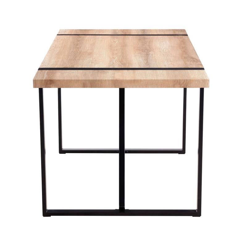 Rustic Industrial Wood Dining Table for Cozy Gatherings