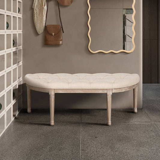 Stylish Halfmoon Entry Bench