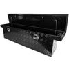 Heavy-Duty Truck Bed Toolbox - Sleek Black Aluminum Design