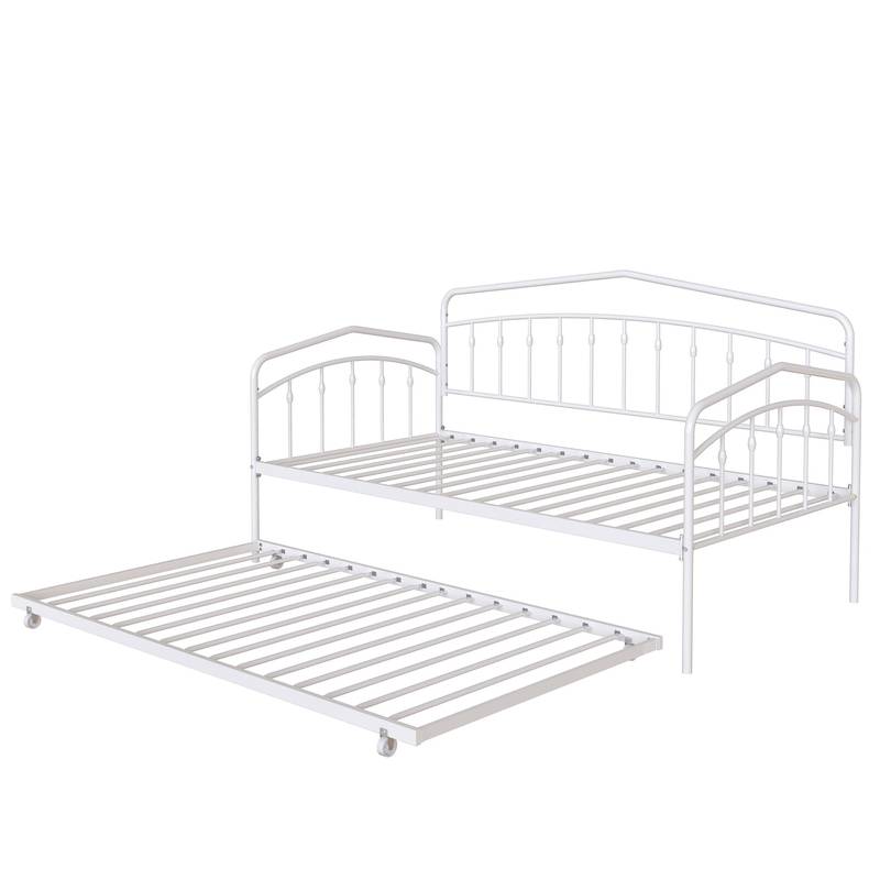 Fox Twin Daybed with Trundle - White Bliss