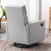 Cozy Gray Rocking Nursery Chair