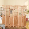 Natural Wood Folding Room Divider