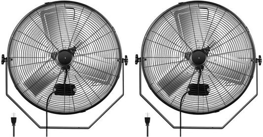 Powerful Wall-Mount Fans - Perfect for Workspaces and Outdoors!