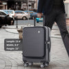 Travel Buddy: Lightweight Carry-On with USB Port and Front Pocket