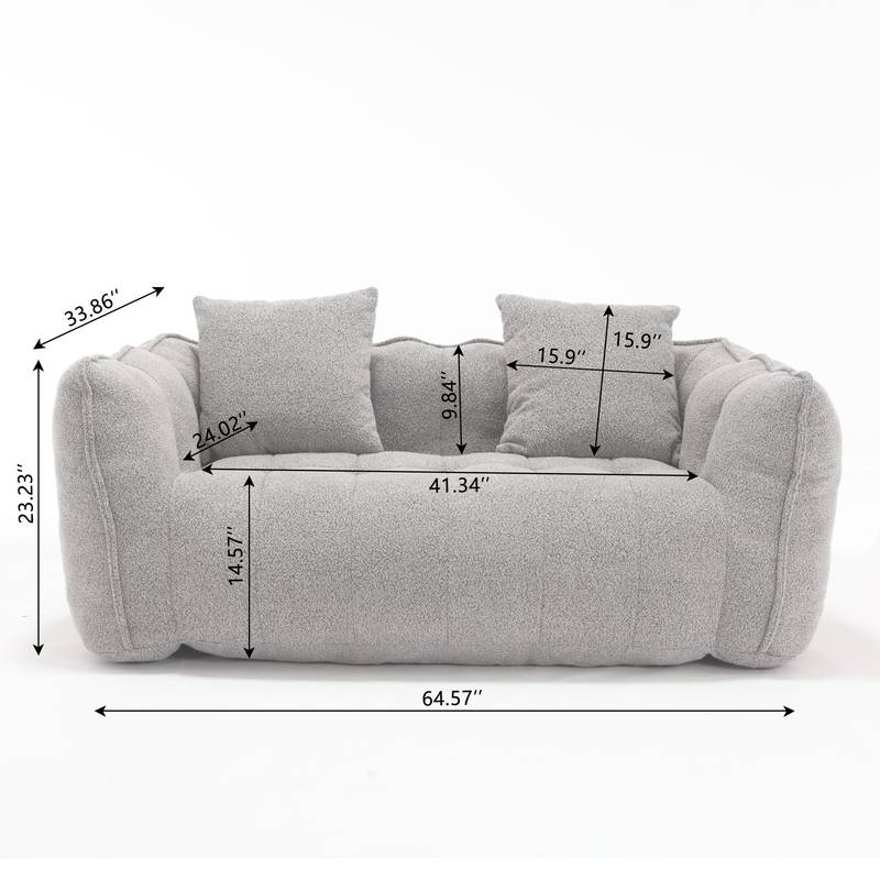 Cozy Double Beanbag Sofa