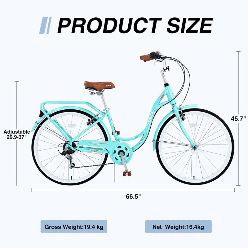Colorful Cruiser: Women's 7-Speed Bike
