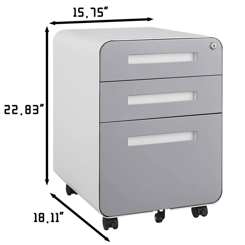 Rolling File Organizer: Stylish & Sturdy Storage Solution for Your Office