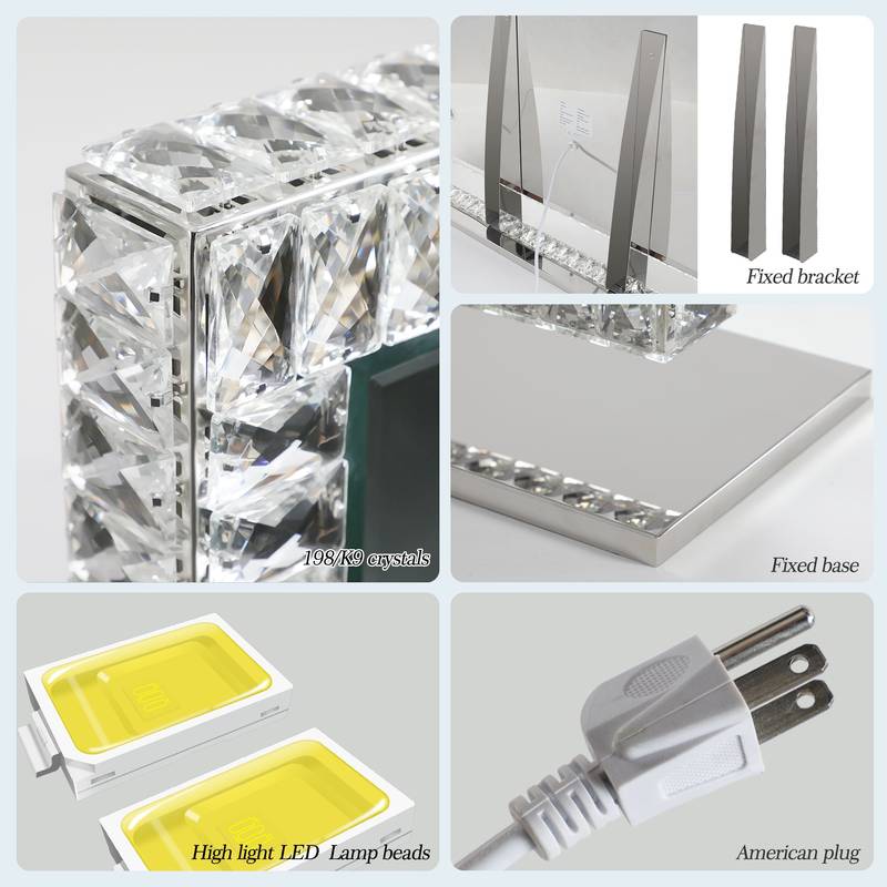 Dimmable LED Crystal Mirror Glow