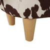 Cozy Cow Ottoman: Adorable Velvet Foot Stool for Any Space