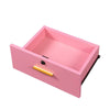 Chic Pink Hair Station with Stylish Storage