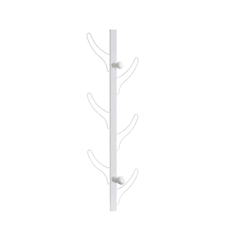 Stylish White Wall-Mount Coat Rack