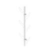 Stylish White Wall-Mount Coat Rack