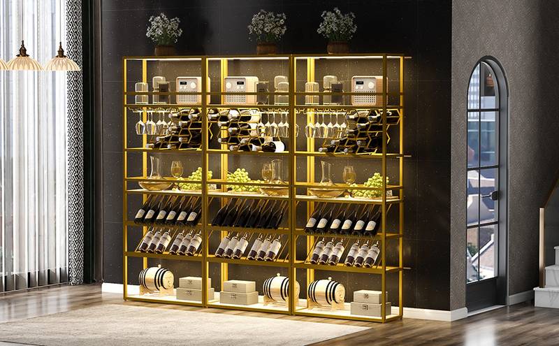 Chic LED Wine Tower Cabinet