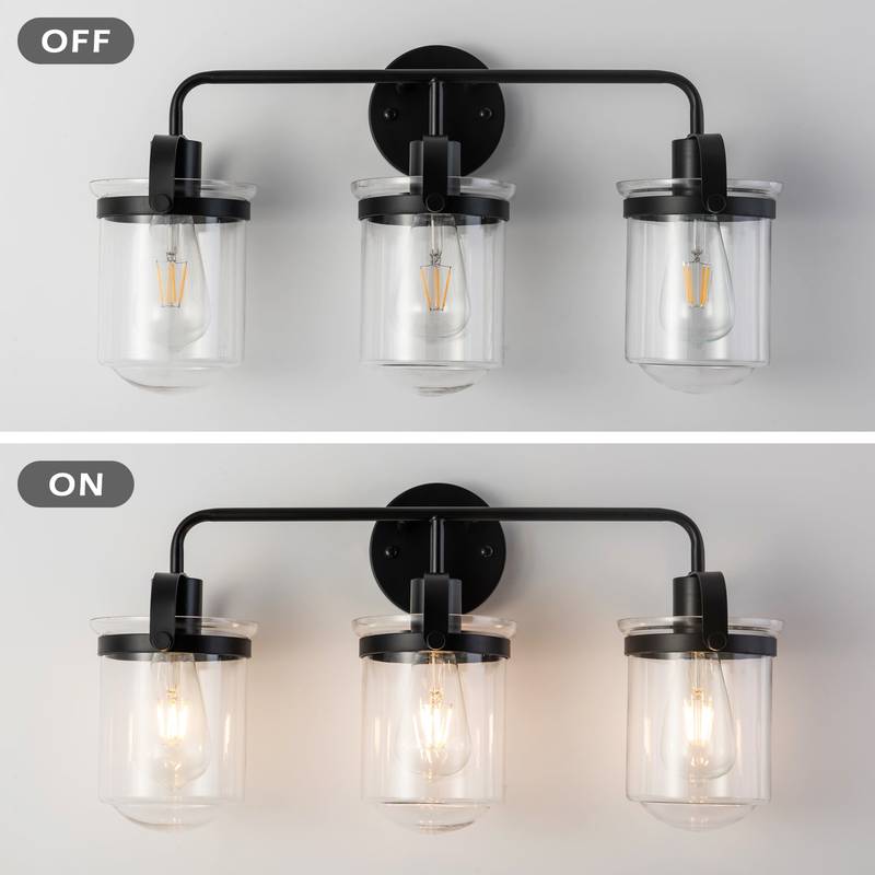Clear Glass Modern Sconce - Stylish Indoor Light Fixture