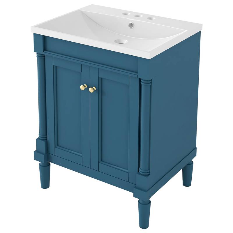 Chic Double-Tier Bathroom Vanity with Sink