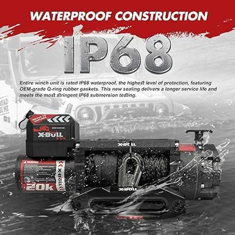 X-BULL All-Terrain Electric Winch with Remote Control