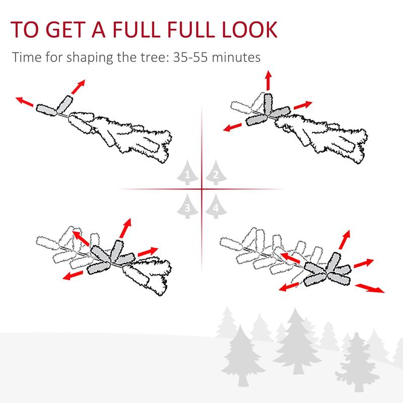 Snowy Glow Christmas Tree