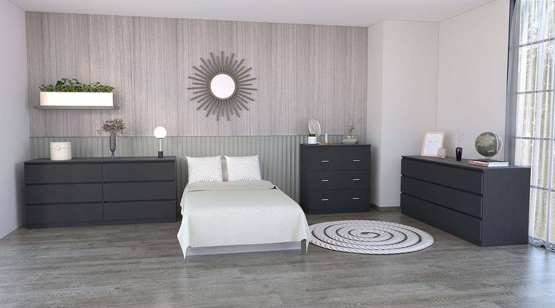 Chic Black Bedroom Ensemble