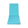 Sky Blue Outdoor Lounge Chair Cushions - Set of Two