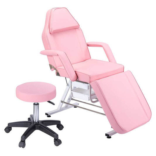 Ultimate Pink Massage & Beauty Chair with Adjustable Features