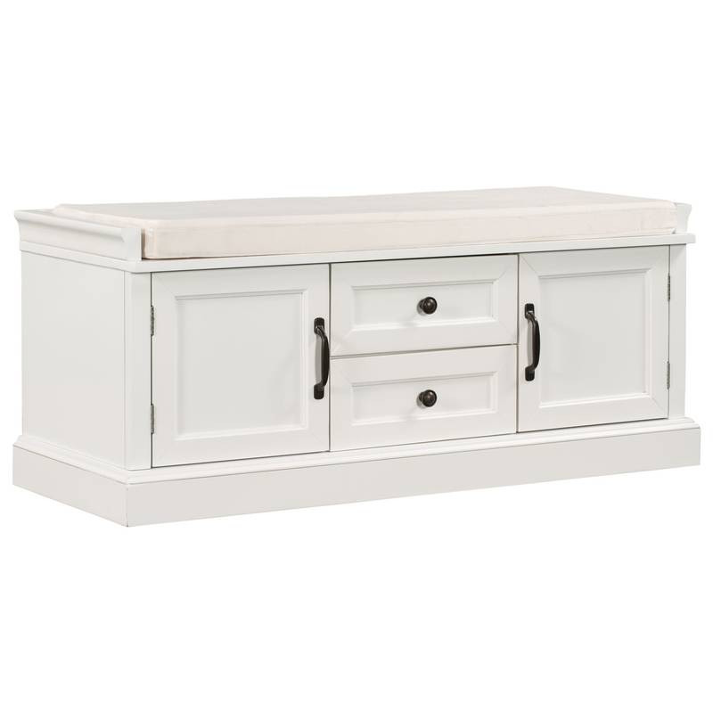 Cozy Storage Bench with Cushioned Seat