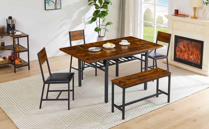 Rustic Charm Folding Dining Table