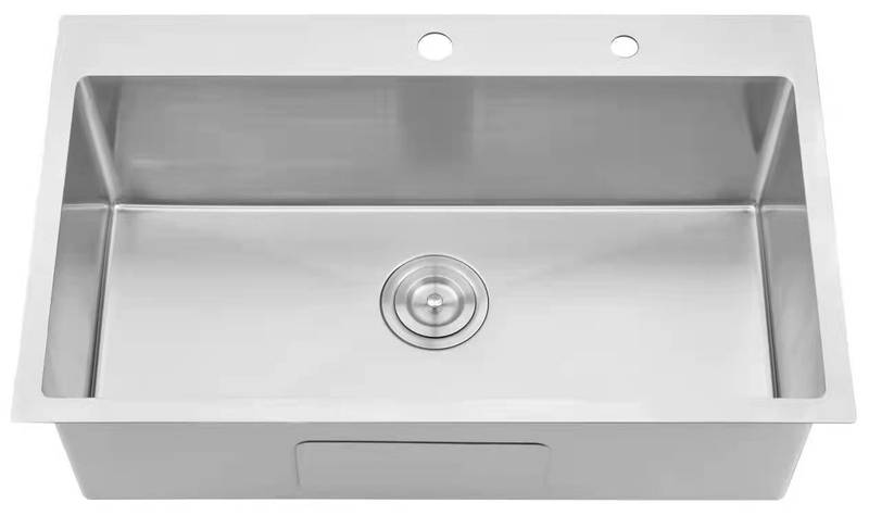 Sleek Stainless Steel Drop-In Kitchen Sink with Essentials