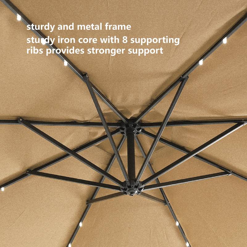 SunnyGlow Patio Umbrella with LED Lights