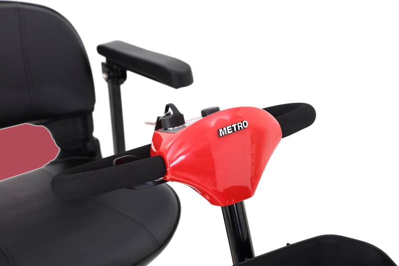 Sleek Red Mobility Scooter