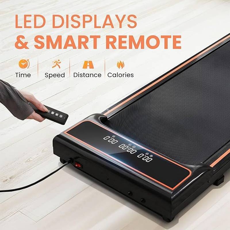 SlimFit Under Desk Treadmill - Portable & Quiet Walking Machine for Home or Office