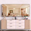 Stylish Full-Length Wall Mirror with Removable Tray