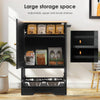 Stylish Pet Feeding Station with Hidden Storage