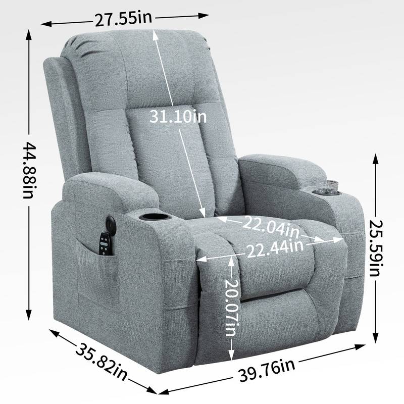 Super Comfort Lift Recliner with Massage and Heat